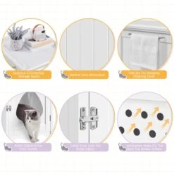Yaheetech Indoor Cat Litter Box Enclosure -Trixie || Catit || Nature's Miracle Shop 871918 PT4. AC SS1800 V1686250422