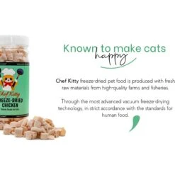 Chef Kitty Freeze-Dried Chicken Cubes Dog & Cat Treat -Trixie || Catit || Nature's Miracle Shop 877278 PT6. AC SS1800 V1687358513