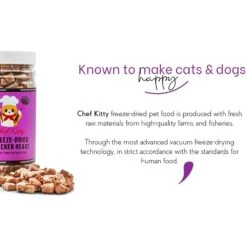 Chef Kitty Freeze-Dried Chicken Heart Dog & Cat Treat -Trixie || Catit || Nature's Miracle Shop 877350 PT7. AC SS1800 V1687295649
