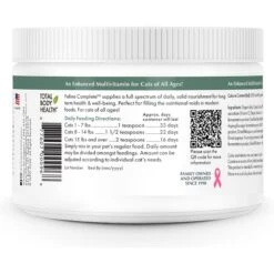 Wholistic Pet Organics Feline Complete Cat Supplement, 4-oz Bottle -Trixie || Catit || Nature's Miracle Shop 878126 PT2. AC SS1800 V1689950057