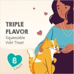 Meowee! Savory Spoonables With Real Salmon, Tuna & Krill Lickable Cat Treat -Trixie || Catit || Nature's Miracle Shop 885902 PT3. AC SS1800 V1689954957