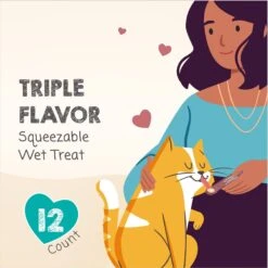 Meowee! Savory Spoonables Triple Flavor Variety Pack Lickable Cat Treat -Trixie || Catit || Nature's Miracle Shop 885918 PT3. AC SS1800 V1689955001