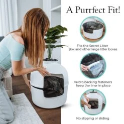 Bundle & Bliss Reusable Cat Litter Liners, 3 Count -Trixie || Catit || Nature's Miracle Shop 897454 PT3. AC SS1800 V1687885907