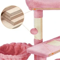 Yaheetech 34.5-in Plush Cover Cat Tree -Trixie || Catit || Nature's Miracle Shop 899542 PT7. AC SS1800 V1687964311