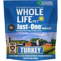 Whole Life Just One Ingredient Pure Turkey Breast Freeze-Dried Dog & Cat Treats
