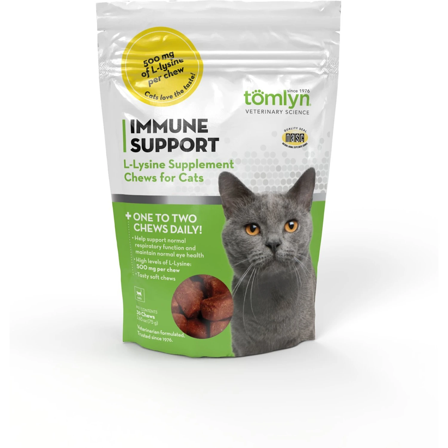 Tomlyn Immune Support Hickory Flavored Soft Chews Immune Supplement For Cats 3 Tomlyn Immune Support Hickory Flavored Soft Chews Immune Supplement For Cats