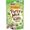 Friskies Party Mix Natural Yums Catnip Flavor Crunchy Cat Treats, 2.1-oz Pouch