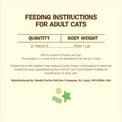 Friskies Party Mix Natural Yums Catnip Flavor Crunchy Cat Treats, 2.1-oz Pouch -Trixie || Catit || Nature's Miracle Shop 908310 PT7. AC SS1800 V1689170967