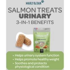Marly & Dan Salmon Treats For Cats With Brewers Yeast & Green Tea, Urinary Recipe, 3oz Bag -Trixie || Catit || Nature's Miracle Shop 915478 PT2. AC SS1800 V1698185937