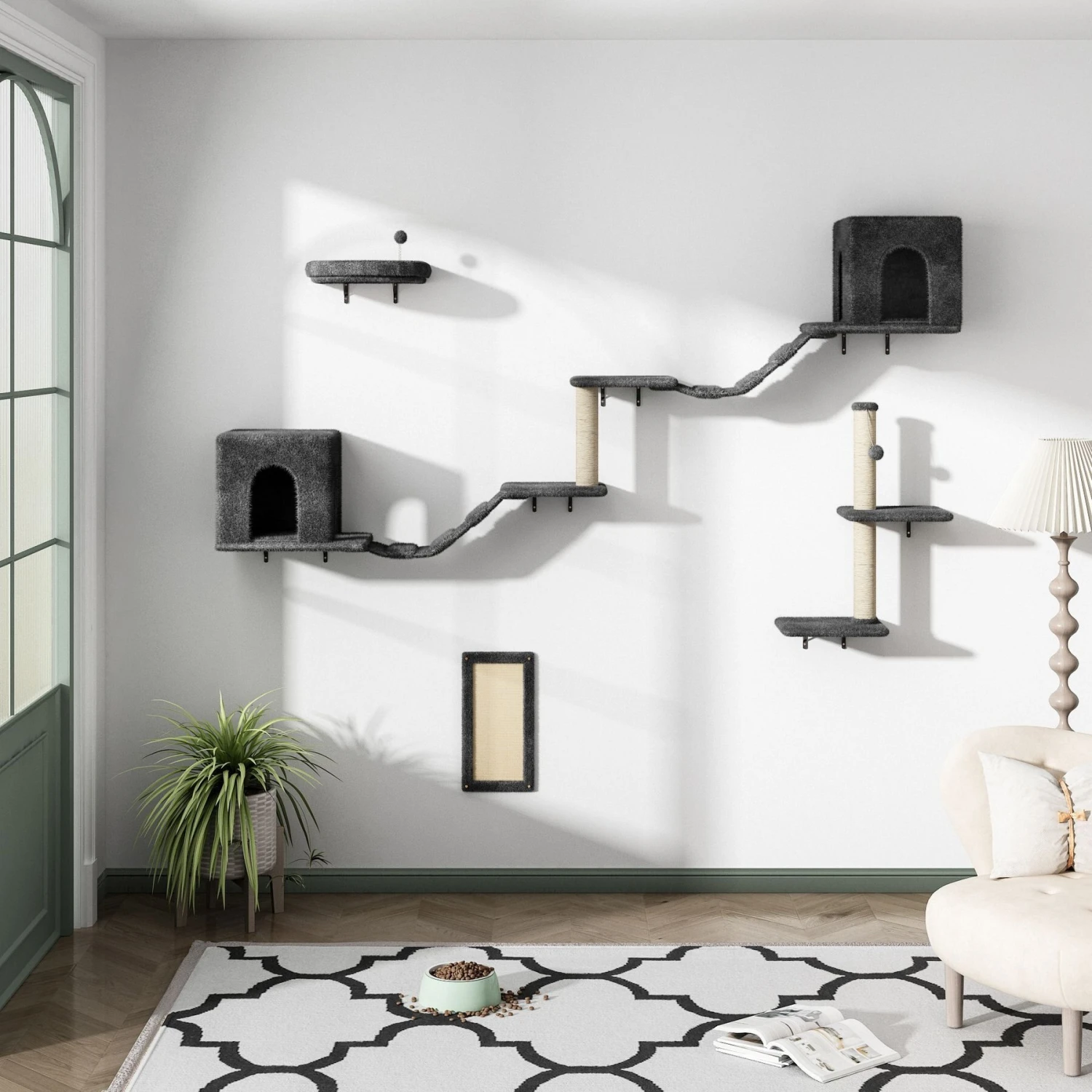 Coziwow Wall Mounted Cat Shelves 5 Coziwow Wall Mounted Cat Shelves - Image 3