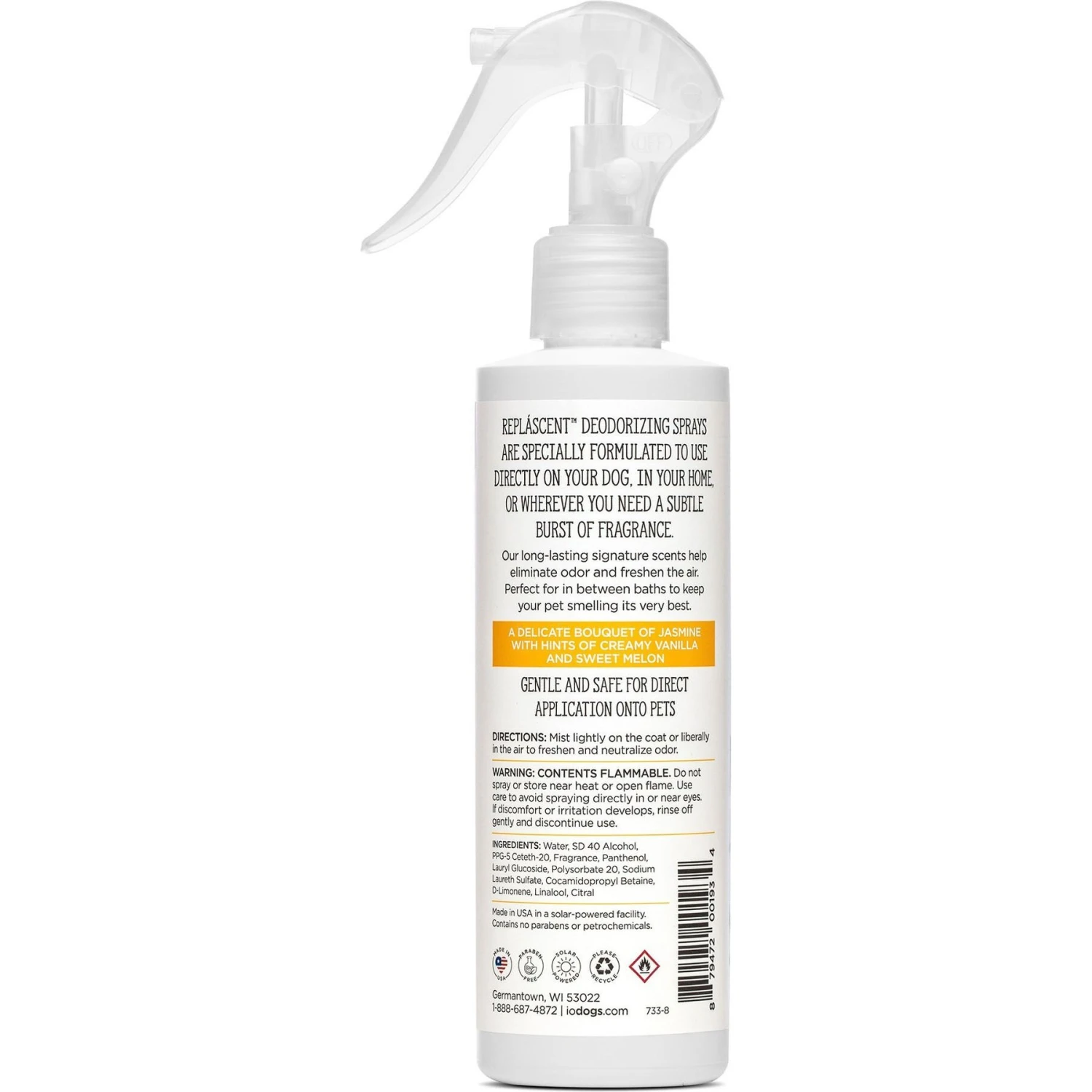 Isle Of Dogs Jasmine + Vanilla Replascent Odor Deodorizing Spray 4 Isle Of Dogs Jasmine + Vanilla Replascent Odor Deodorizing Spray - Image 2