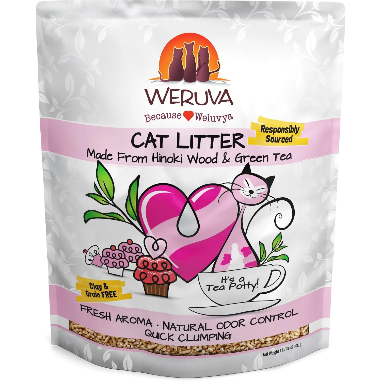Weruva Classic Fresh Scented Clumping Wood Cat Litter 3 Weruva Classic Fresh Scented Clumping Wood Cat Litter
