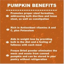 Whole Life Natural Solutions Pumpkin Powder Freeze-Dried Dog & Cat Treats, 6-oz Bag -Trixie || Catit || Nature's Miracle Shop 929806 PT2. AC SS1800 V1691181979