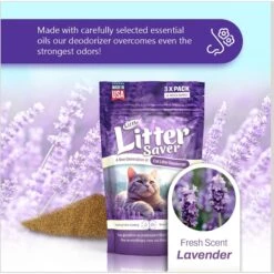 Little Litter Savers Natural Fresh Scent Lavender Cat Litter Deodorizer, 1-oz Bag, 3 Count -Trixie || Catit || Nature's Miracle Shop 931278 PT2. AC SS1800 V1691181885