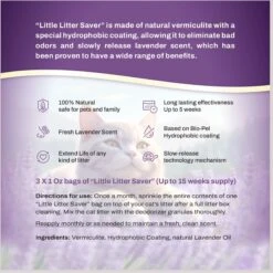 Little Litter Savers Natural Fresh Scent Lavender Cat Litter Deodorizer, 1-oz Bag, 3 Count -Trixie || Catit || Nature's Miracle Shop 931278 PT5. AC SS1800 V1691181971