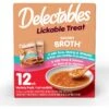 Hartz Delectables Savory Broth Variety Pack Lickable Cat Treats, 1.4-oz Pouch, Case Of 12