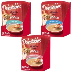 Hartz Delectables Bisque Tuna Lickable Cat Treat + 2 Items