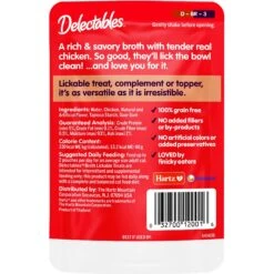 Hartz Delectables Savory Broths Senior 10+ Chicken & Tuna Grain-Free Lickable Cat Treats, 1.4-oz Pouch, Pack Of 12 + 2 Items -Trixie || Catit || Nature's Miracle Shop 941086 PT2. AC SS1800 V1692643539