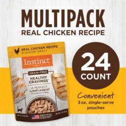 Instinct Healthy Cravings Grain-Free Cuts & Gravy Real Chicken Recipe Wet Cat Food Topper -Trixie || Catit || Nature's Miracle Shop 94212 PT5. AC SS1800 V1701882014
