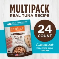 Instinct Healthy Cravings Grain-Free Cuts & Gravy Real Tuna Recipe Wet Cat Food Topper -Trixie || Catit || Nature's Miracle Shop 94214 PT5. AC SS1800 V1701881110