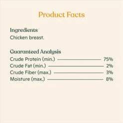Made By Nacho Chicken Breast Freeze-Dried Cat Treats, 3.5-oz Bag -Trixie || Catit || Nature's Miracle Shop 945454 PT6. AC SS1800 V1696359581