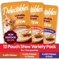 Hartz Delectables Stew Variety Pack Lickable Cat Treats & Hartz Delectables Bisque Variety Pack Lickable Cat Treats -Trixie || Catit || Nature's Miracle Shop 947230 PT3. AC SS1800 V1693600222