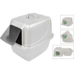 Van Ness Enclosed Cat Litter Pan & Van Ness Litter Scoop -Trixie || Catit || Nature's Miracle Shop 947638 PT2. AC SS1800 V1693600276