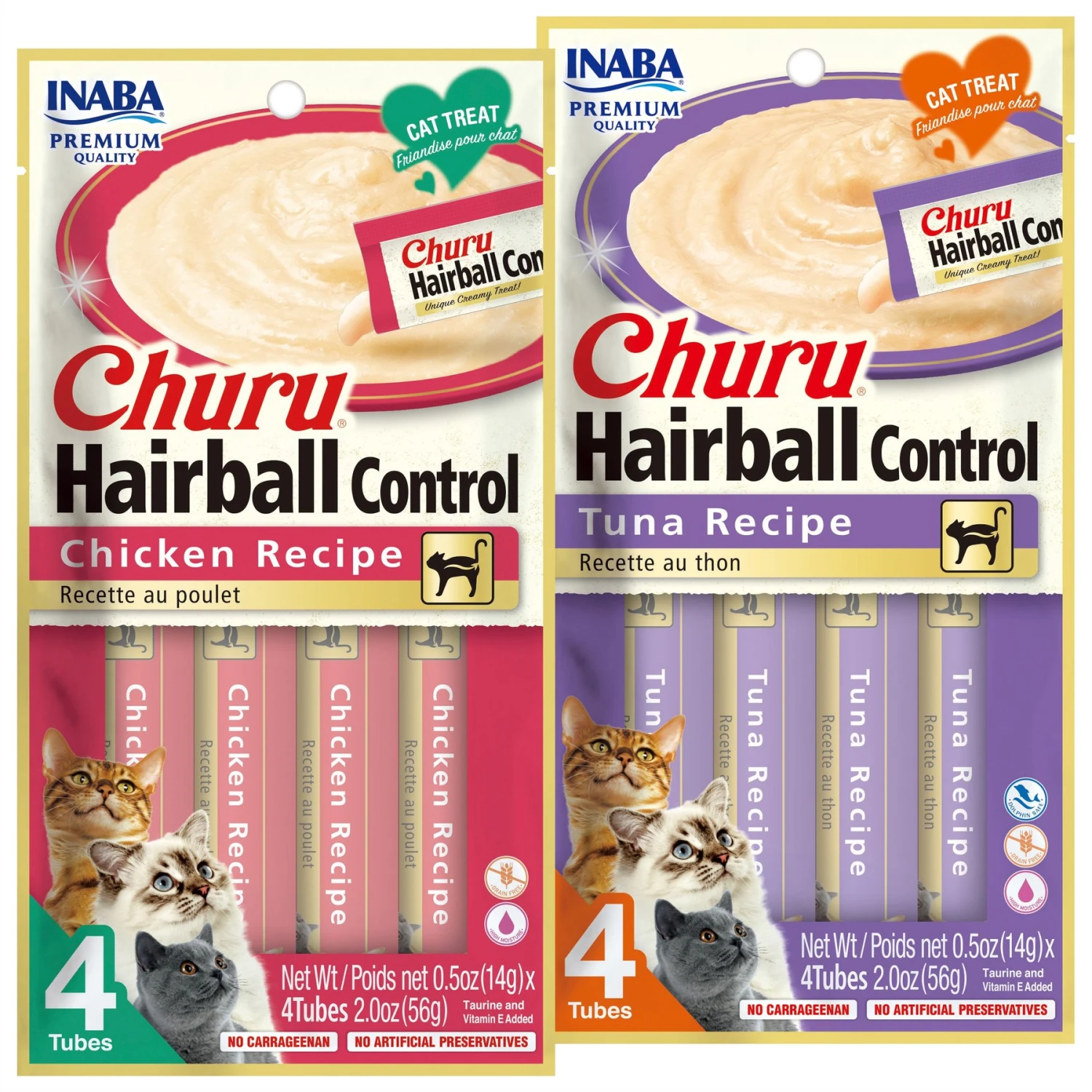 Inaba Churu Tuna Recipe Creamy Puree Grain-Free Lickable Cat Treats & Inaba Churu Hairball Control Chicken Recipe Creamy Puree Grain-Free Lickable Cat Treats 3 Inaba Churu Tuna Recipe Creamy Puree Grain-Free Lickable Cat Treats & Inaba Churu Hairball Control Chicken Recipe Creamy Puree Grain-Free Lickable Cat Treats