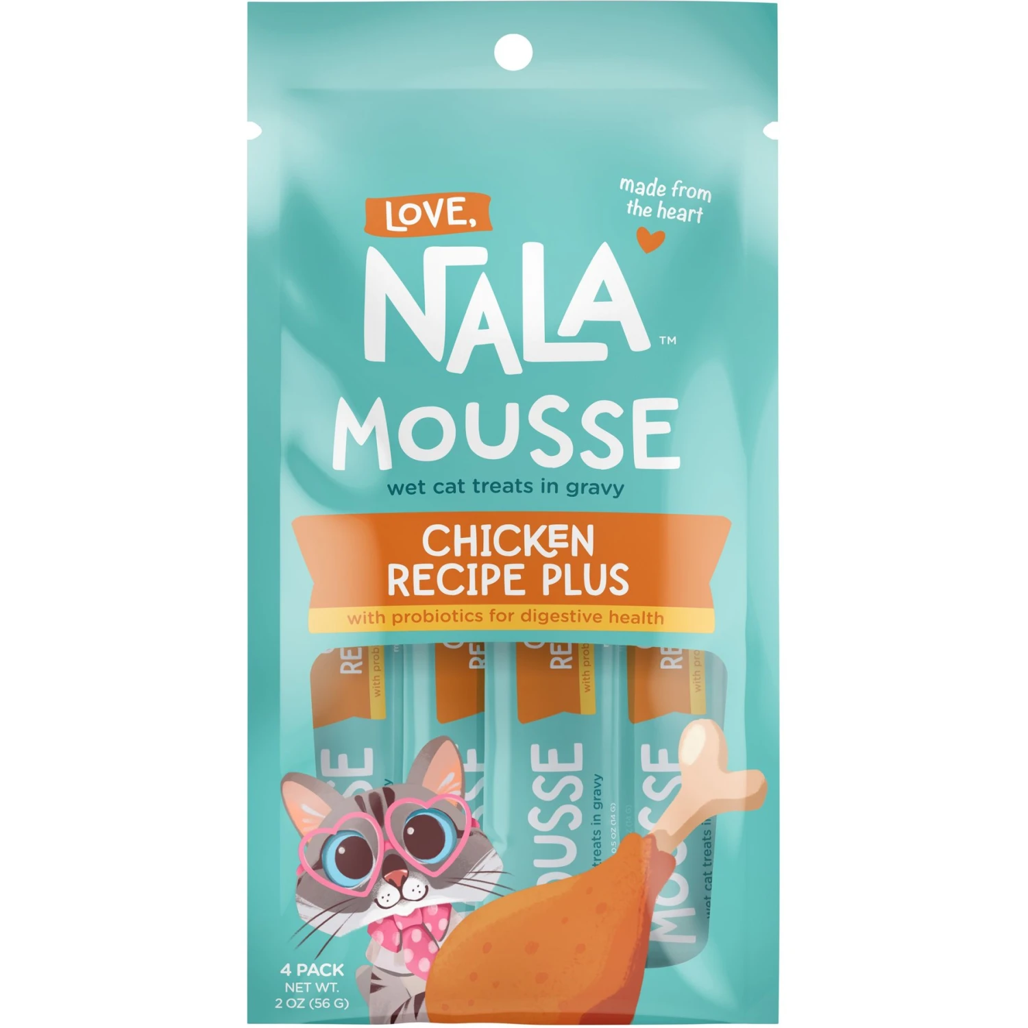 Love, Nala Chicken Recipe Plus Mousse Cat Treats, 0.5-oz Tube, Case Of 4 3 Love, Nala Chicken Recipe Plus Mousse Cat Treats, 0.5-oz Tube, Case Of 4