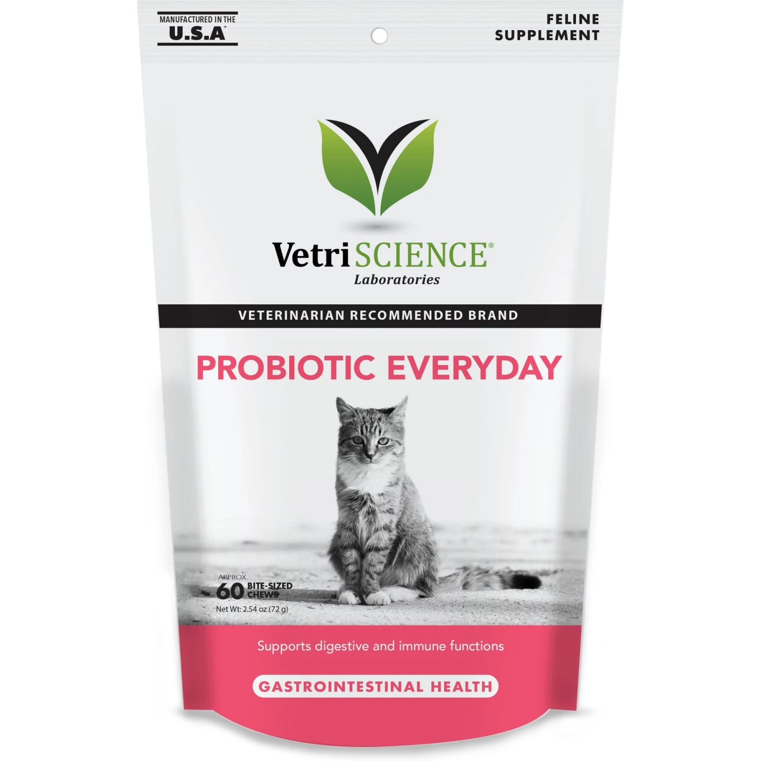 VetriScience Probiotic Everyday Duck Flavored Soft Chews Digestive Supplement For Cats 3 VetriScience Probiotic Everyday Duck Flavored Soft Chews Digestive Supplement For Cats