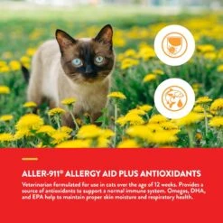 NaturVet Aller-911 Plus Antioxidants Soft Chews Allergy Supplement For Cats -Trixie || Catit || Nature's Miracle Shop 99408 PT3. AC SS1800 V1698697706