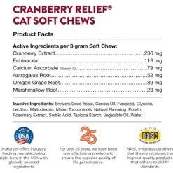 NaturVet Cranberry Relief Plus Echinacea Soft Chews Urinary Supplement For Cats 17 NaturVet Cranberry Relief Plus Echinacea Soft Chews Urinary Supplement For Cats -Trixie || Catit || Nature's Miracle Shop 99409 PT7. AC SS1800 V1698694074
