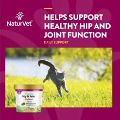 NaturVet Hip & Joint Plus Omegas Soft Chews Joint Supplement For Cats -Trixie || Catit || Nature's Miracle Shop 99413 PT3. AC SS1800 V1698691668