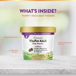 NaturVet VitaPet Adult Plus Omegas Soft Chews Multivitamin For Cats -Trixie || Catit || Nature's Miracle Shop 99415 PT4. AC SS1800 V1698696350