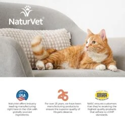 NaturVet VitaPet Adult Plus Omegas Soft Chews Multivitamin For Cats -Trixie || Catit || Nature's Miracle Shop 99415 PT8. AC SS1800 V1698694599