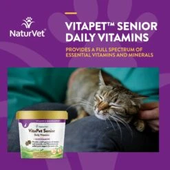 NaturVet VitaPet Senior Daily Vitamins Plus Glucosamine Cat Supplement 14 NaturVet VitaPet Senior Daily Vitamins Plus Glucosamine Cat Supplement -Trixie || Catit || Nature's Miracle Shop 99416 PT3. AC SS1800 V1698693730